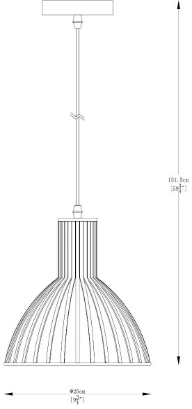 Zuma Line A8082-GLD - Luster na lanku DOLIA 1xE27/40W/230V pr. 25 cm zlatá