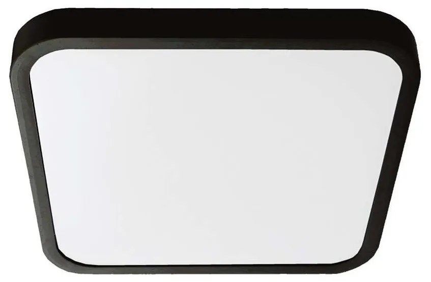 LED Kúpeľňové stropné svietidlo LED/18W/230V IP44 3000K 25x25 cm čierna