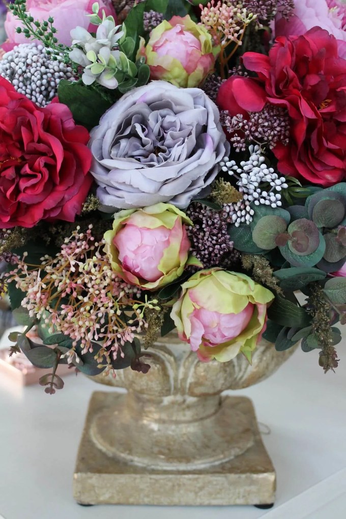 Krémovo zlatá zámocká nádoba 42cm