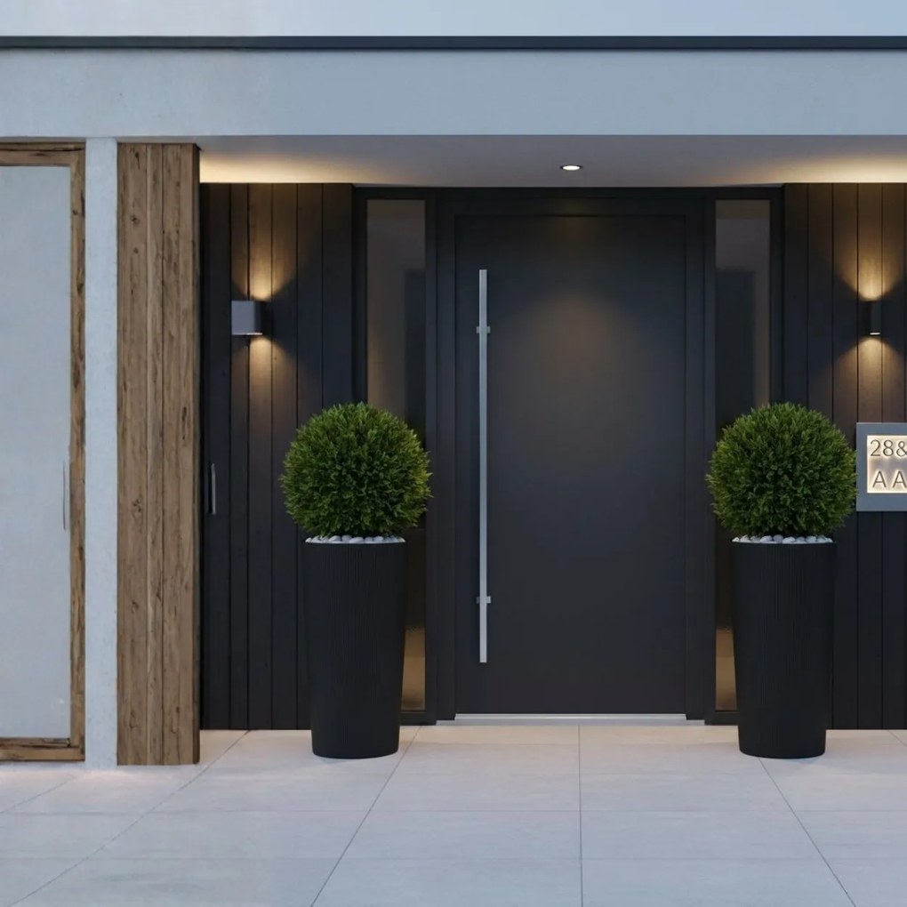 Plastový květináč URBANIKA ECO 75x40,9 cm antracitový