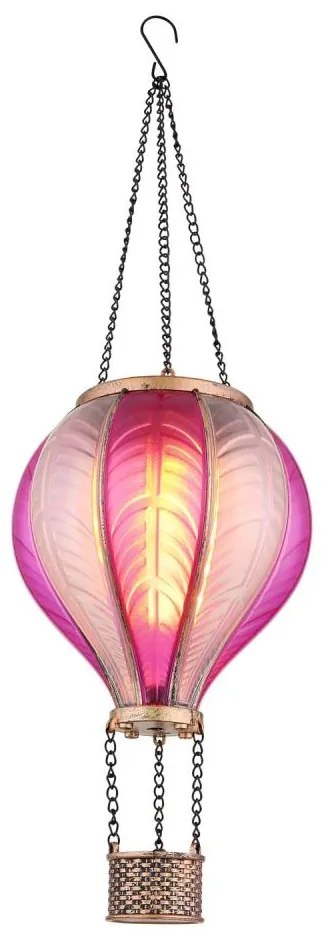 Globo 36136P - LED Závesná solárna dekorácia 20xLED/0,5W/3V IP44 lietajúci balón GL8106