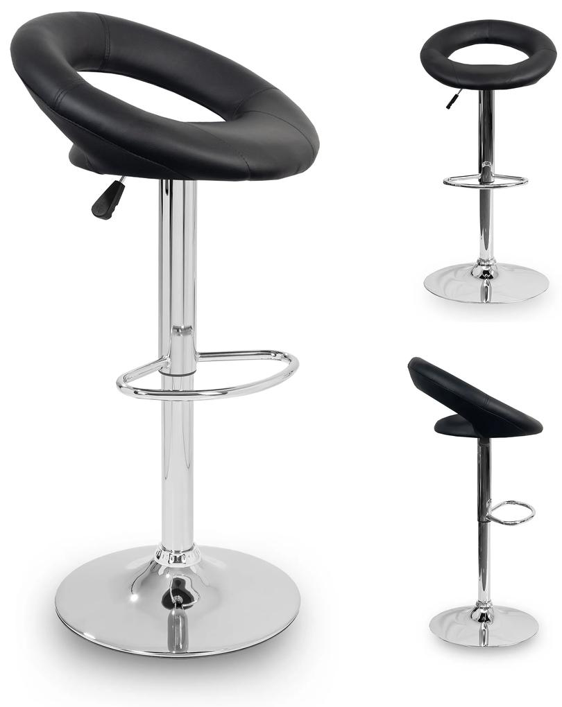 Barová stolička AGA MR2036Black - čierna