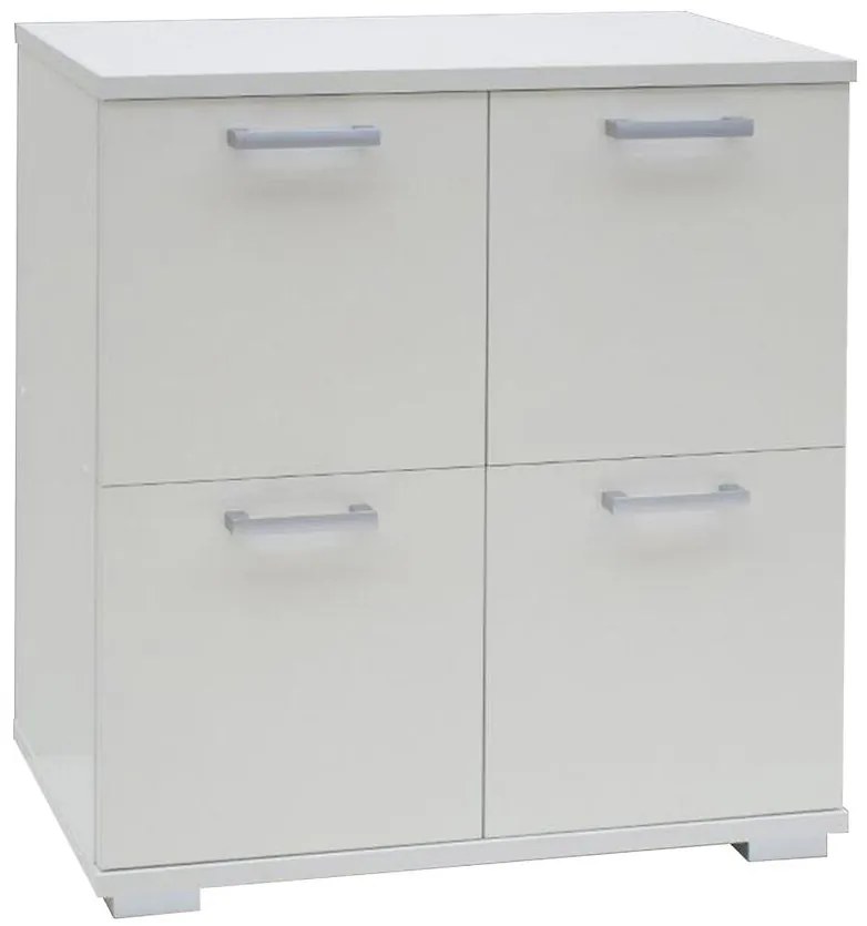 Komoda Polaris  4d biela