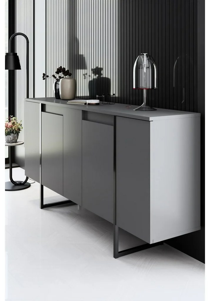 Skrinka Luxe Anthracite and Black