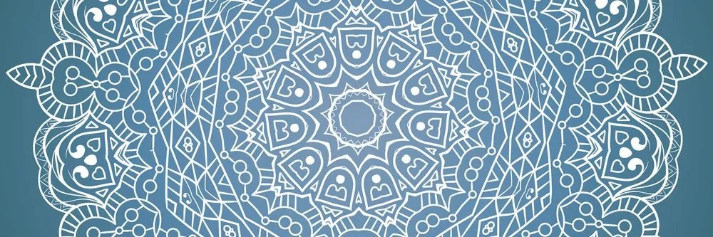 Obraz meditačná Mandala na modrom pozadí