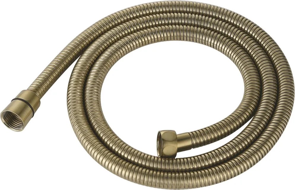 Sapho Sapho, POWERFLEX kovová sprchová hadica, 150cm, zlatá matná, FLEX150GB