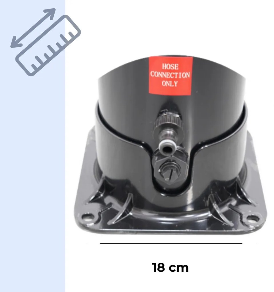 Solárna sprcha KARIBIK, 35 l, čierna/strieborná Jurhan