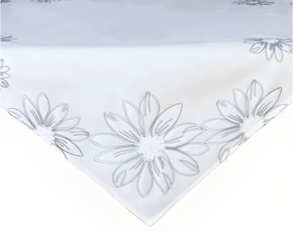 Obrus Sivý kvet 85x85 cm