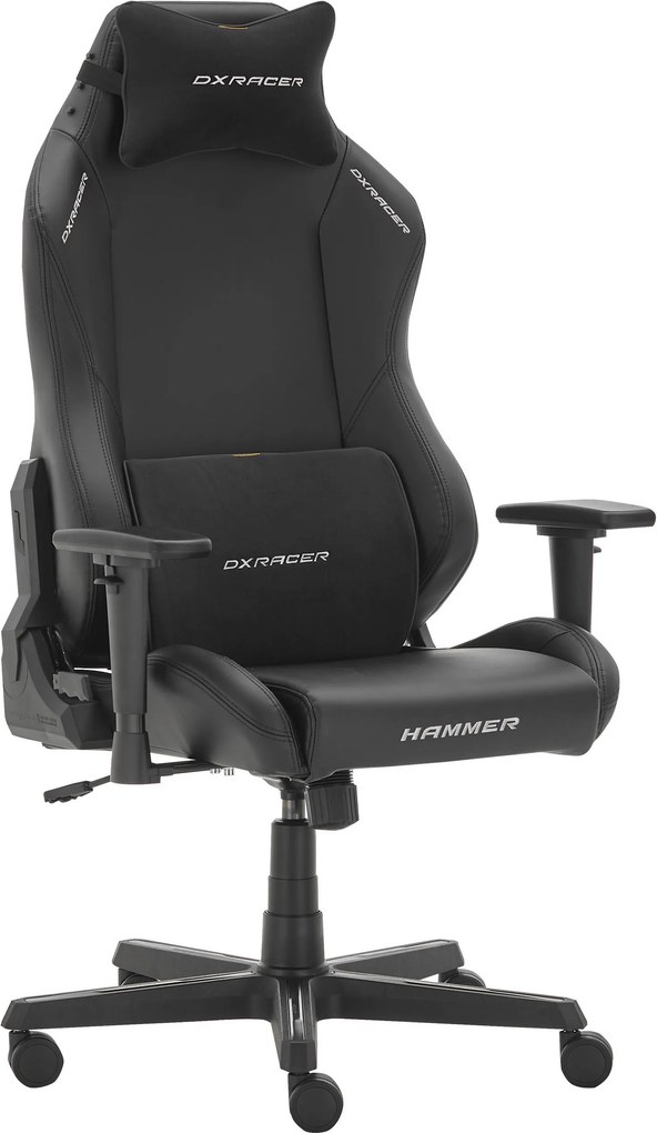 XXXLutz HERNÁ STOLIČKA, vzhľad kože, čierna Dxracer - Kancelárske stoličky - 000575042001