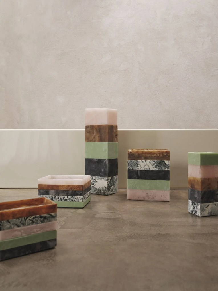 Ferm Living Úložný box Mist Emerald Off-white 15 x 20 cm