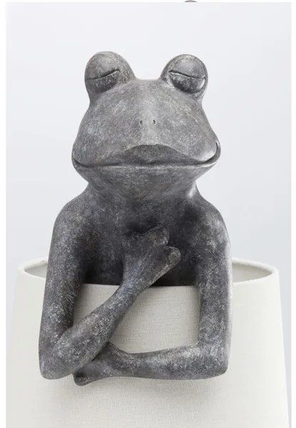 Animal Frog stolná lampa sivá