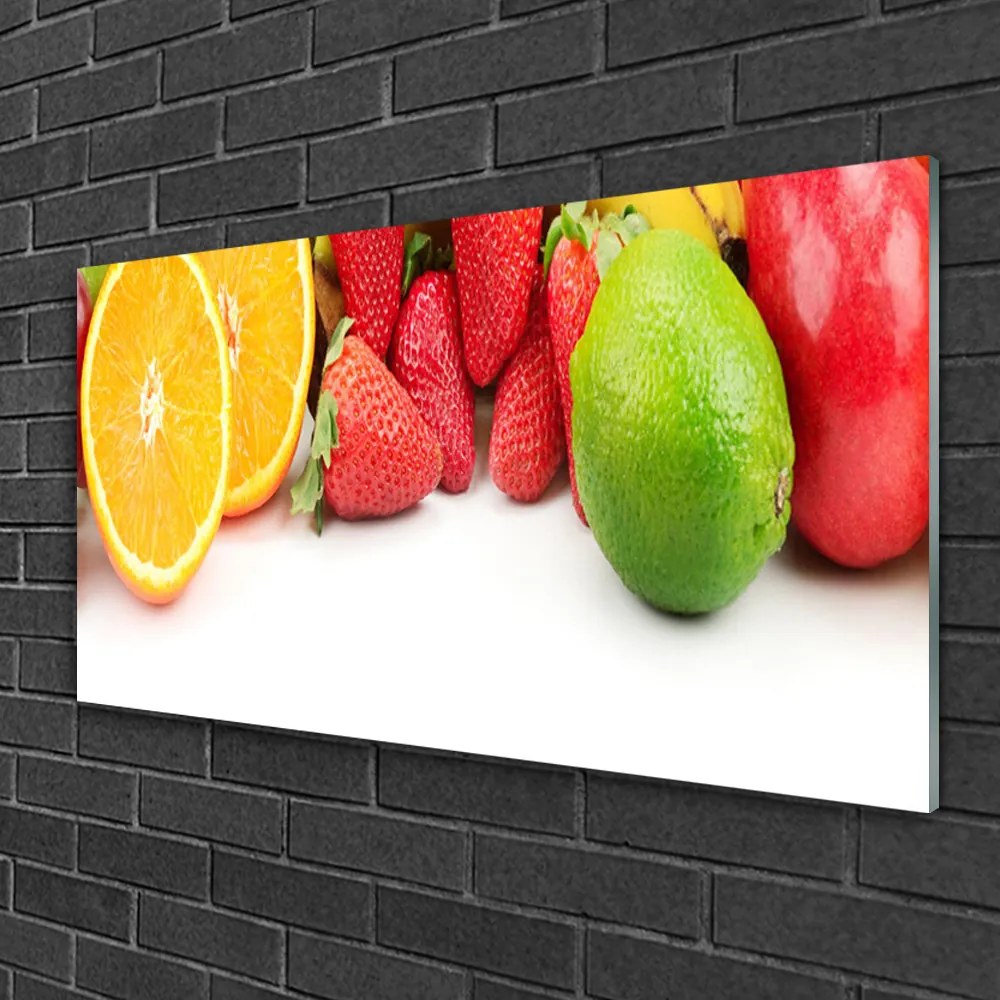 Obraz na skle Ovocie kuchyňa 100x50 cm