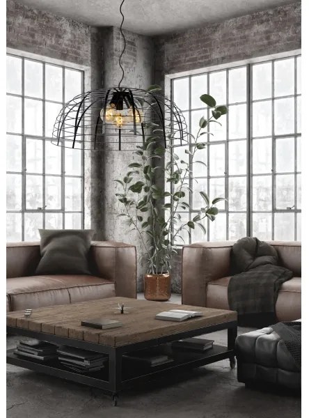 Lucide 45449/76/30 - Luster na lanku ELODIE 3xE27/40W/230V čierna