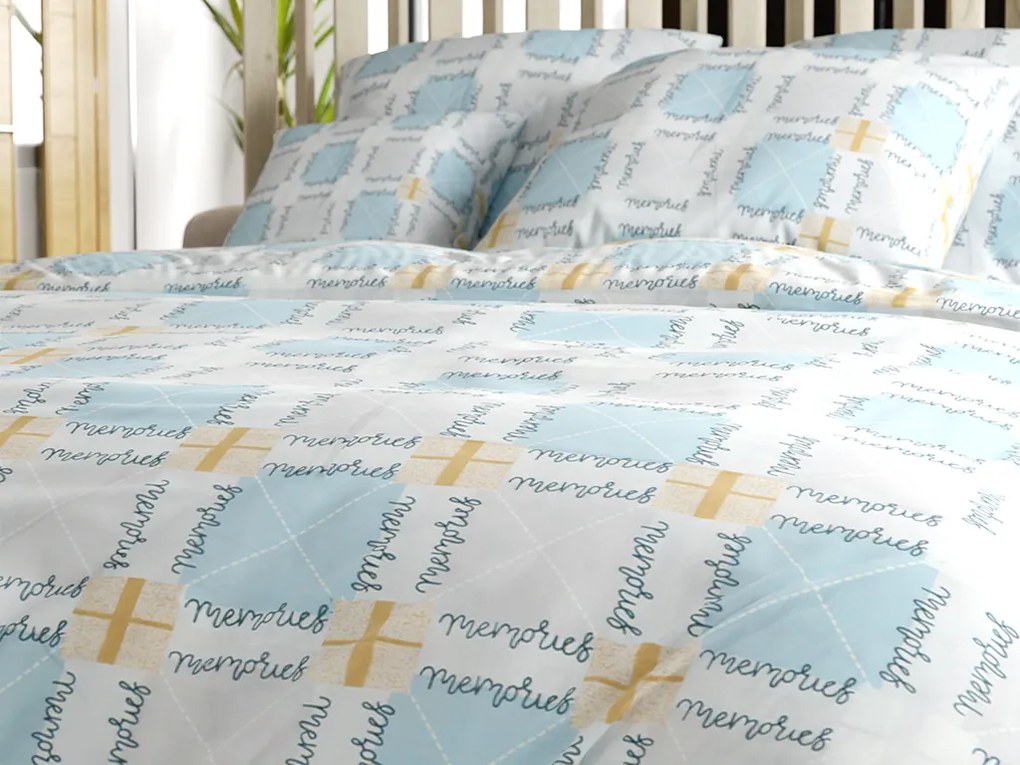 Obliečky z mikrovlákna GALDAR modré Rozmer obliečky: 70 x 80 cm | 140 x 200 cm