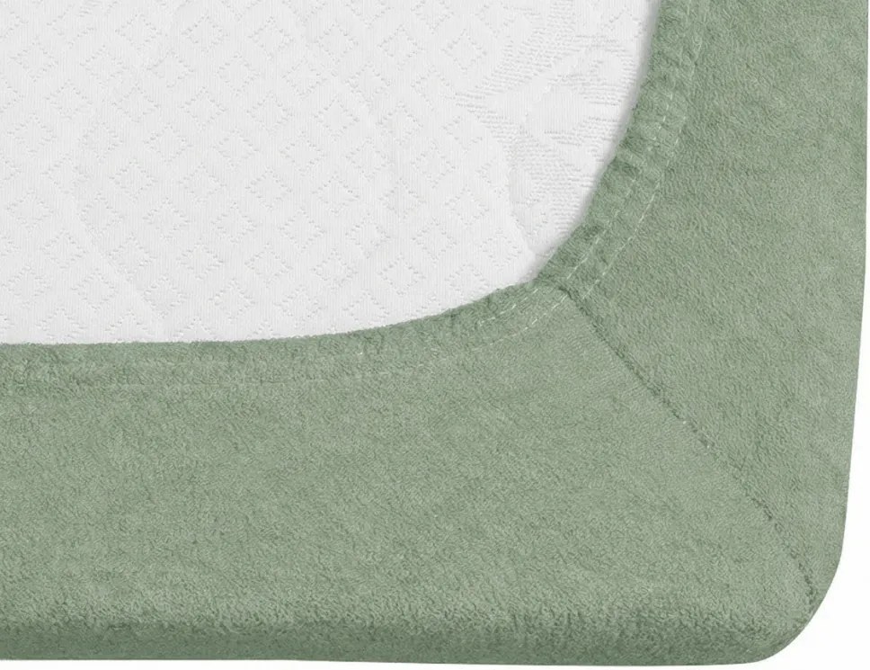 Froté plachta EXCLUSIVE svetlo olivová 180 x 200 cm