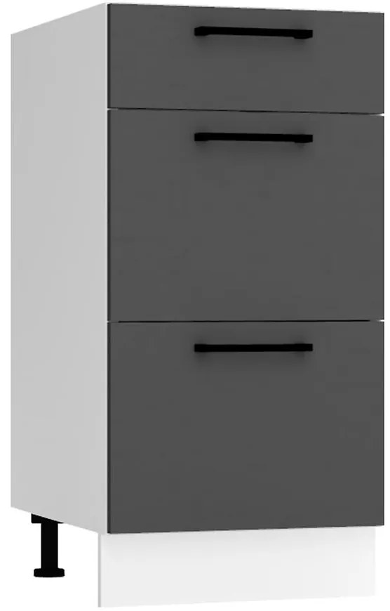 Kuchynská skrinka Max D40s/3 šedá