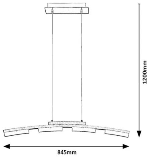 Rabalux 2957 - LED Stmievateľný luster na lanku EUCALYPTUS LED/20W/230V