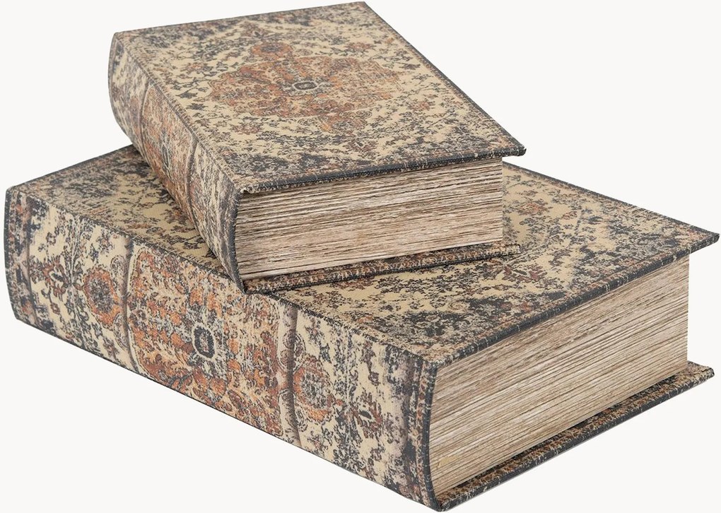 Dekoračné úložné škatule William, 2 ks