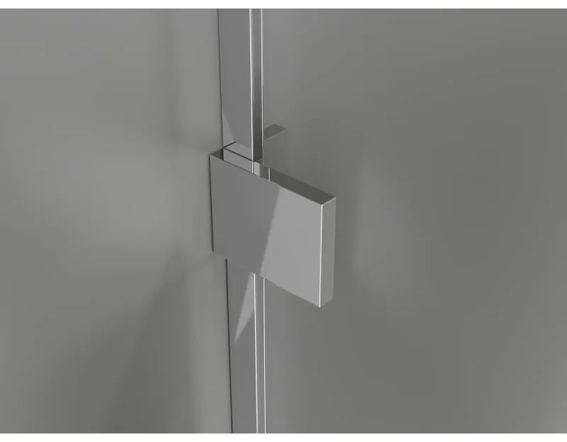 Mexen Lunar Duo, výklopný sprchový kút 110 x 110 cm, 8mm číre sklo, chrómový profil, 834-110L-110P-01-00