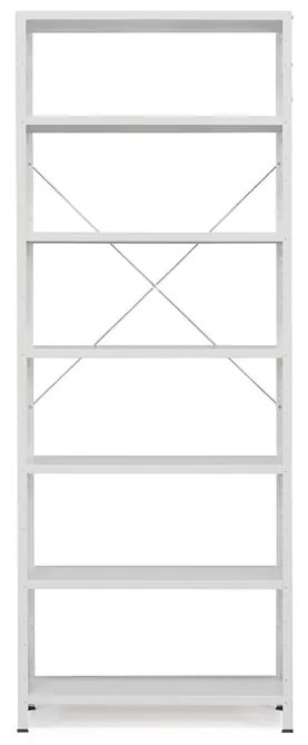 Policový kovový regál IDEAL, základná sekcia, 2500x1010x600 mm, šedý