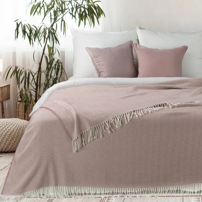 Deka PLED 6 ružová / krémová