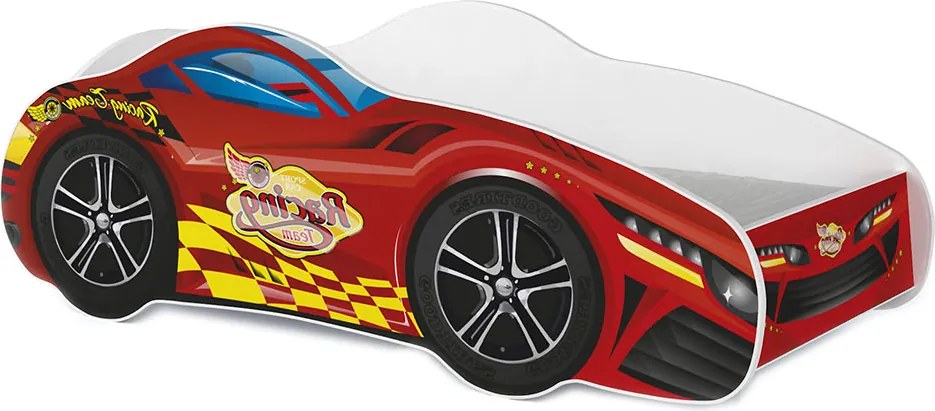 Detská posteľ auto THOMAS 140x70 cm - červená (1)
