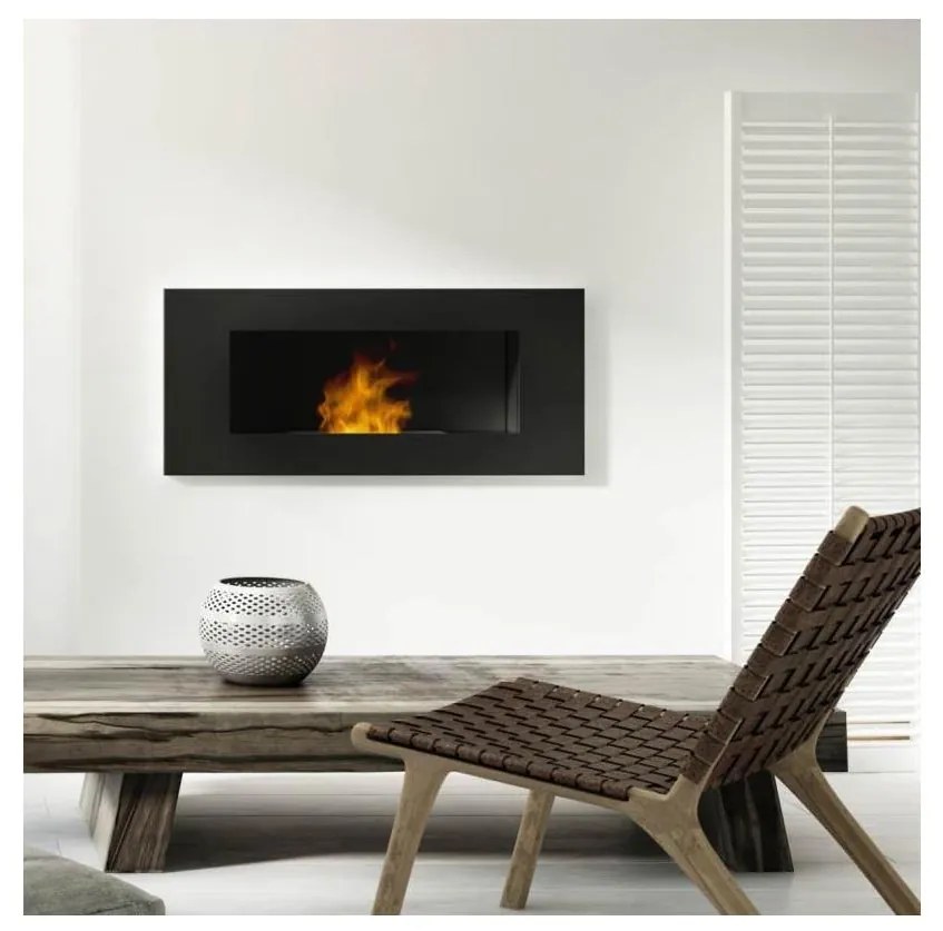 Kratki DELTA3/TUV - Vstavaný BIO krb DELTA3 40x120 cm 3x1,1kW čierna