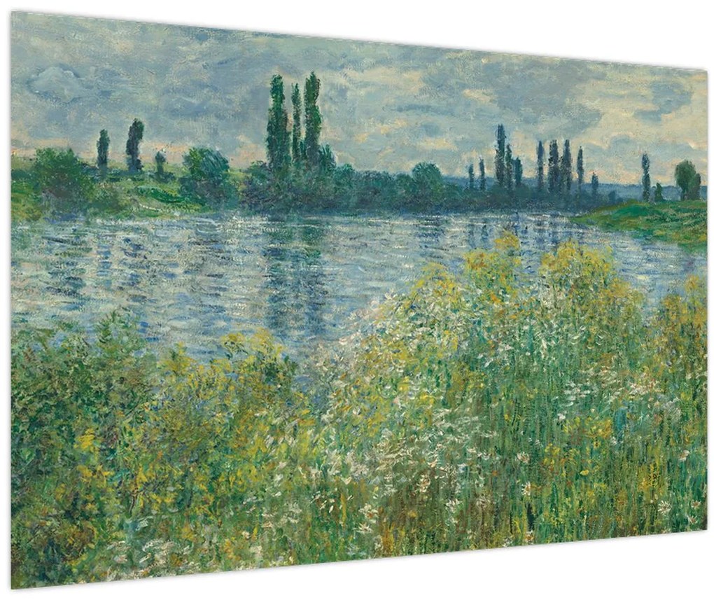 Obraz - Claude Monet, Banks of the Seine, reprodukcia (90x60 cm)