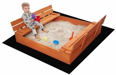 Sammer Veľké detské pieskovisko s lavičkami, 150x150 cm SB0753