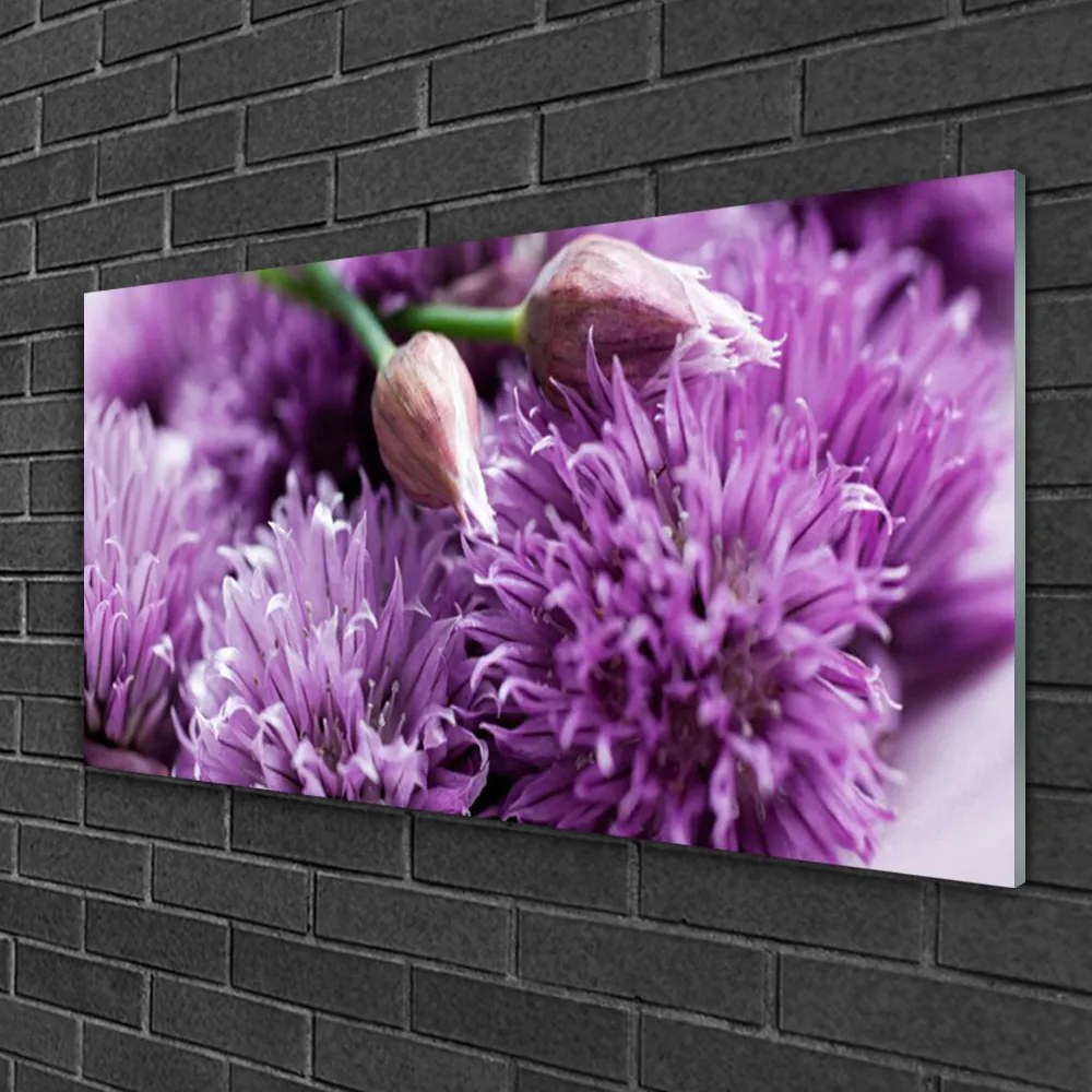 Obraz na skle Kvety rastlina 100x50 cm