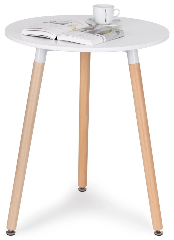 Moderný drevený stôl do kuchyne v obývacej izbe 60 cm
