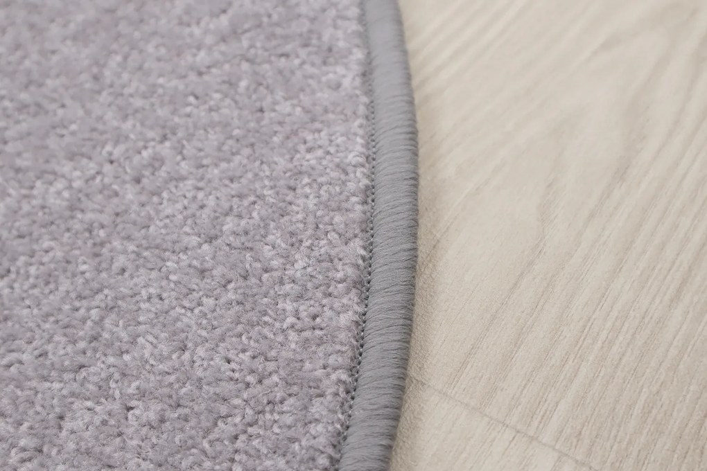 Vopi koberce Kusový koberec Eton sivý 73 kruh - 200x200 (priemer) kruh cm