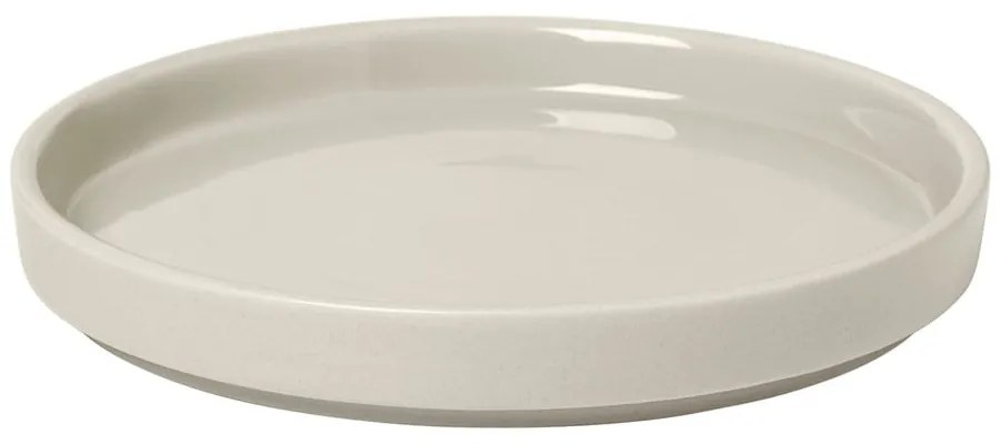 Biely keramický tanier Blomus Pilar, ø 14 cm