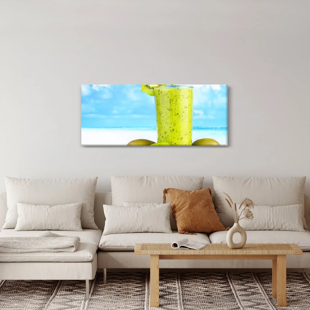 Obraz - kiwi smoothie (120x50 cm)