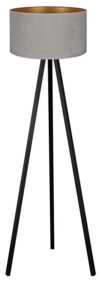 Brilagi - Stojacia lampa VELVET 1xE27/60W/230V wenge/šedá