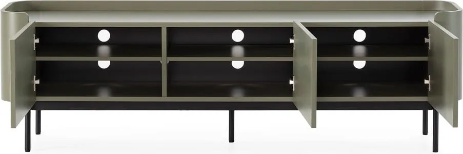 Zelený TV stolík 180x55x40 cm Willa – MOME