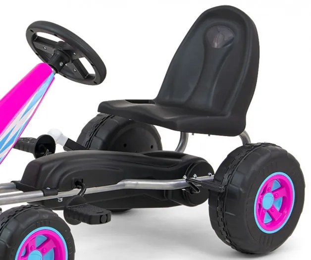Šlapacia motokára Viper ružová
