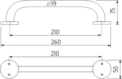 Nimco Madlo 210x19 mm - BM 3035M-18