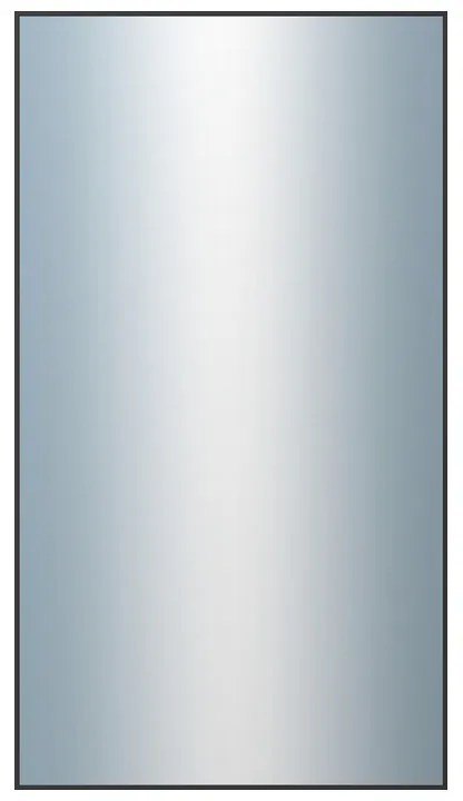 DANTIK - Zrkadlo v rámu, rozmer s rámom 50x90 cm z lišty Hliník čierna (7273250)