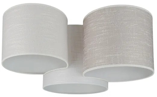 Brilagi - Stropné svietidlo SNAKE 3xE27/15W/230V sivá/krémová