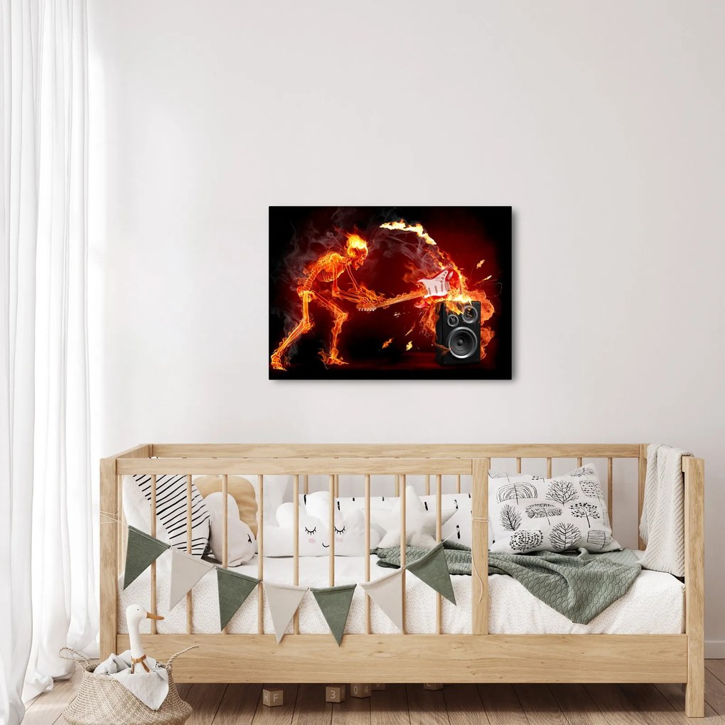 Obraz - Hudba v plameňoch (70x50 cm)
