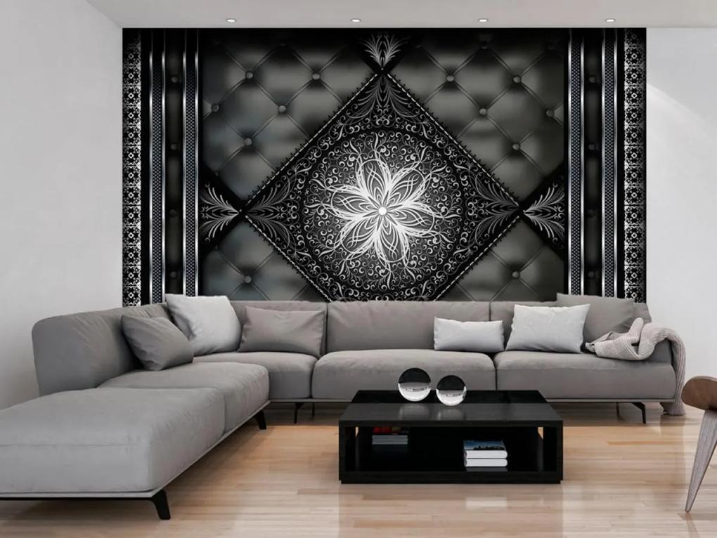 Murando DeLuxe Tapeta černý ornament 150x105 cm | BIANO