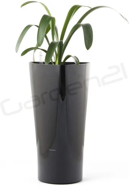 Samozavlažovací kvetináč G21 Trio čierny 29,5cm