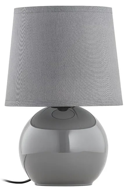 TK-LIGHTING Stolná moderná lampa PICO, 1xE14, 40W, šedá/dymové sklo