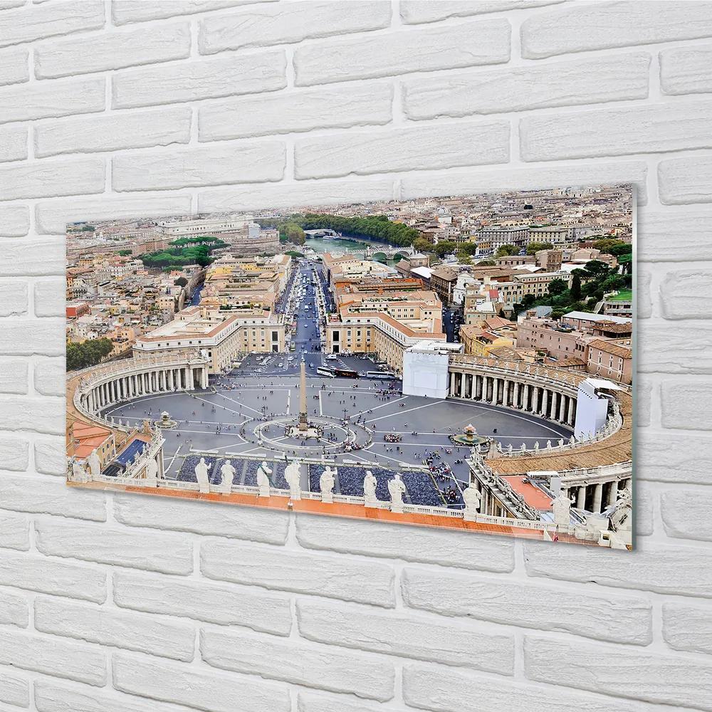 Obraz na akrylátovom skle Rome vatican square panorama 125x50 cm