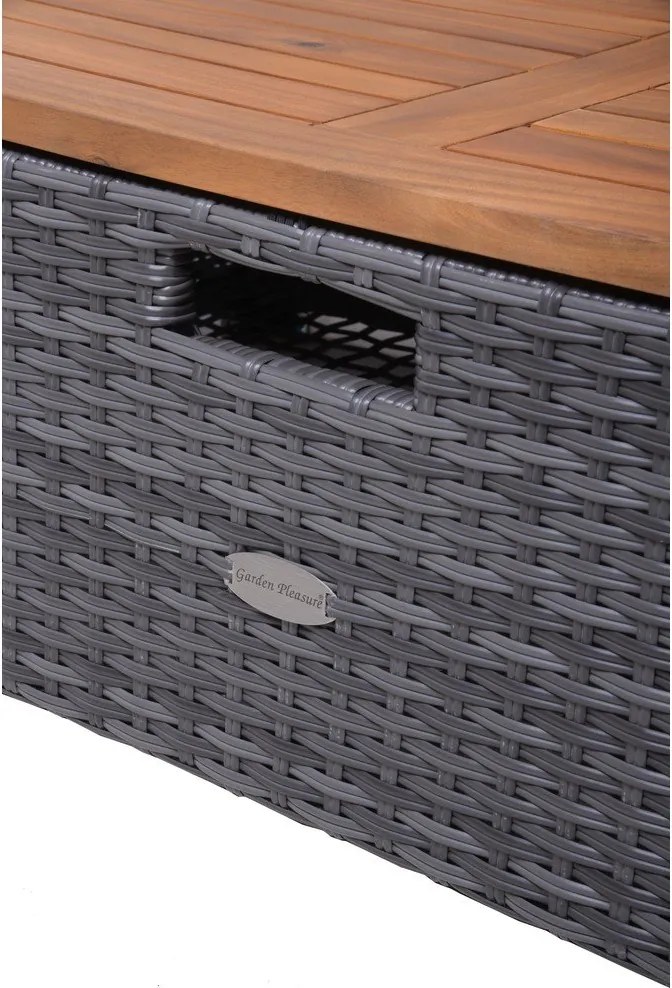 Sivá záhradná pohovka z umelého ratanu Bari – Garden Pleasure