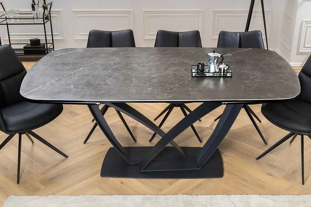 Rozťahovací keramický stôl Vallerina 180-220-260 cm grafit