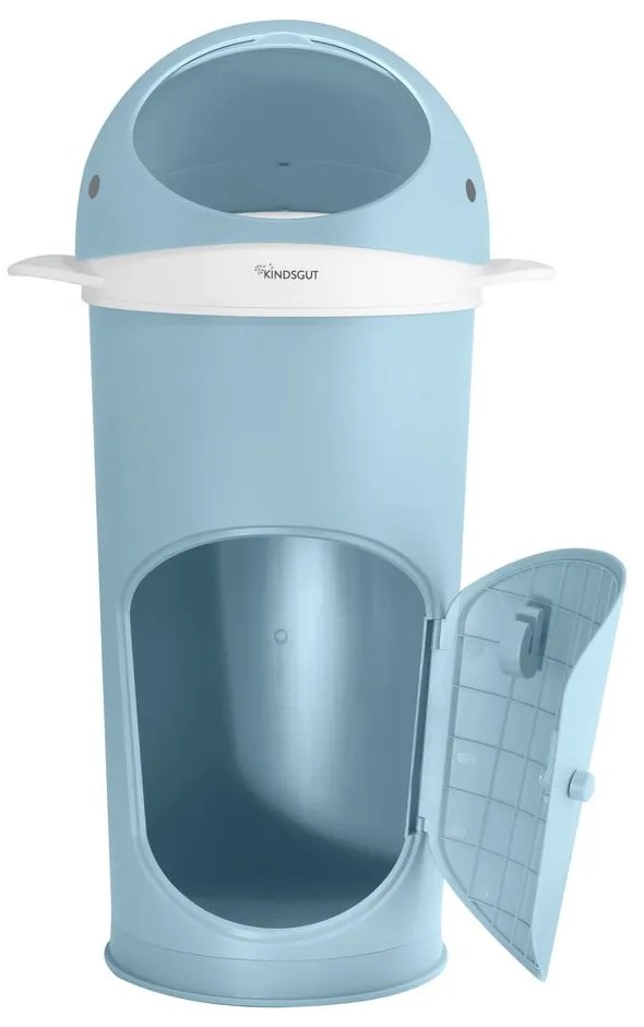 Svetlomodrý plastový odpadkový kôš na plienky 25 l Whale – Kindsgut