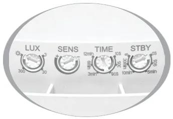 LED stropné svietidlo so senzorom pohybu Ecolite MOVA 2 WHST707-LED/HF