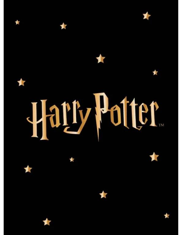 Detská deka Harry Potter Gold Stars 130x170 cm